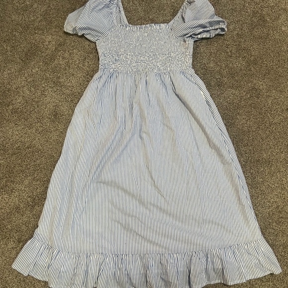 J. Crew Dresses & Skirts - J Crew Blue Striped Spring Dress